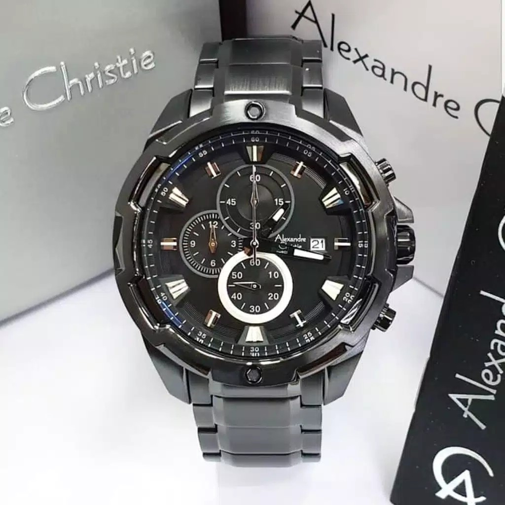 AC alexandre Christie  AC 6305 MC pria original  stainless steel black