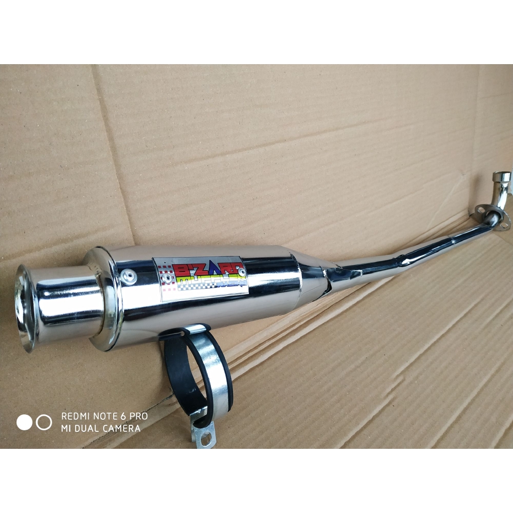 Ready Stok knalpot racing yamaha jupiter z-vega new-honda supra x old-suzuki smash-shogun 125-110