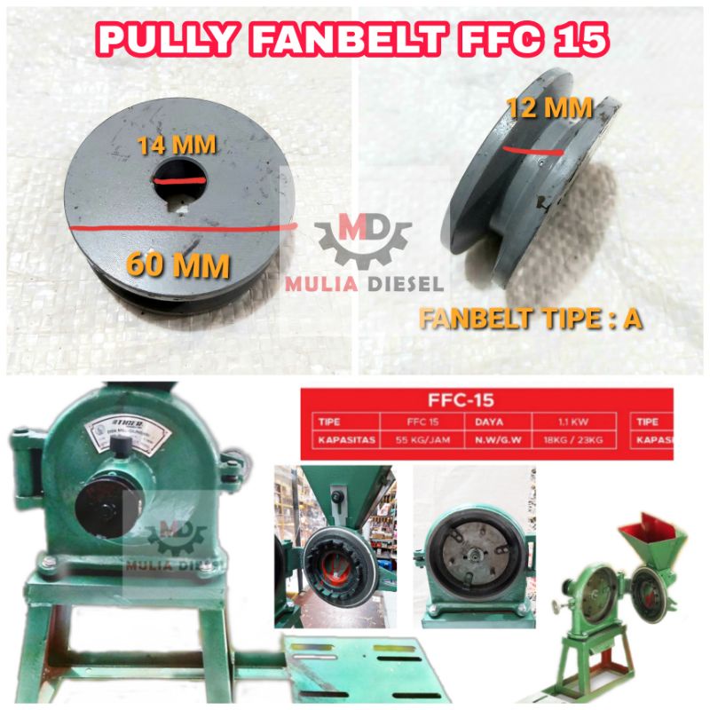 Pully Poli Mesin Penggiling Tepung FFC15 FFC 15