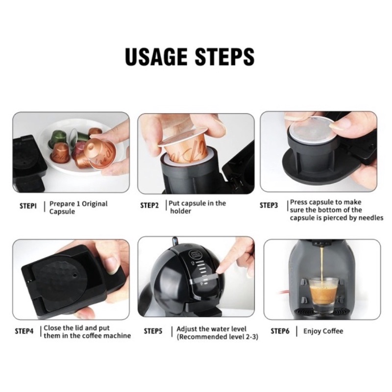 Dolce Gusto Converter Adapter Untuk Pakai Kapsul Nespresso di Mesin Dolce Gusto