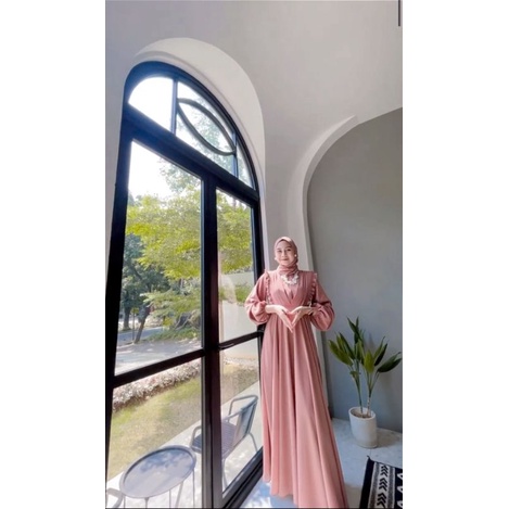 GAMIS CERUTY/AZALEA DRES CERUTY ARMANY/GAMIS WANITA/DRESS MUSLIM REMAJA/GAMIS PESTA PREWEDDING/DRESS MUSLIM TERBARU/GAMIS MALAYSIA/BAJU GAMIS MUSLIMAH BUSUI TERMUARAH/OLLA GAMIS SIZE M L XL/FAR MOSLEMSTORE