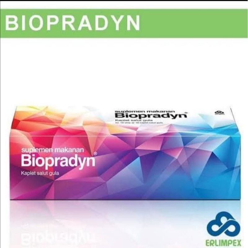 Biopradyn Multivitamin dan Mineral kemasan box 100 kaplet untuk Stamina dan Daya Tahan Tubuh