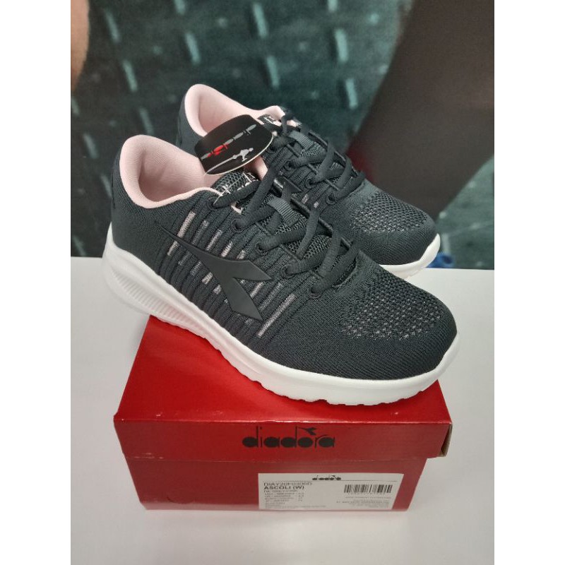 SEPATU WANITA ORIGINAL DIADORA ASCOLI DK GREY/PINK