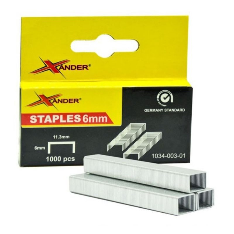 

Staples XANDER XD1840 6mm isi hekter stapler jilid gun tacker refill anak peluru HEKTER