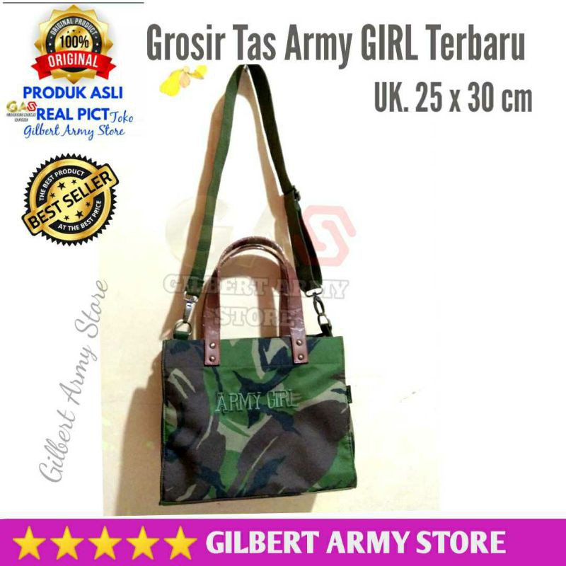 Tas Loreng Army Girls Kualitas Premium Gilbert Army Store Murah Grosir Tas Militer Tas Wanita Army Selempang slempang