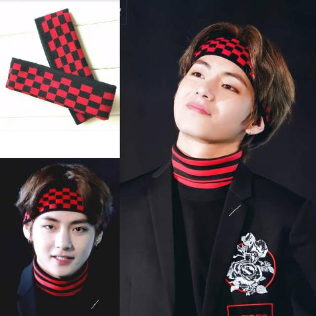 TBI Headband BTS Bandana BTS V Kim Tae-hyung KPOP Korean Bangtan Boys