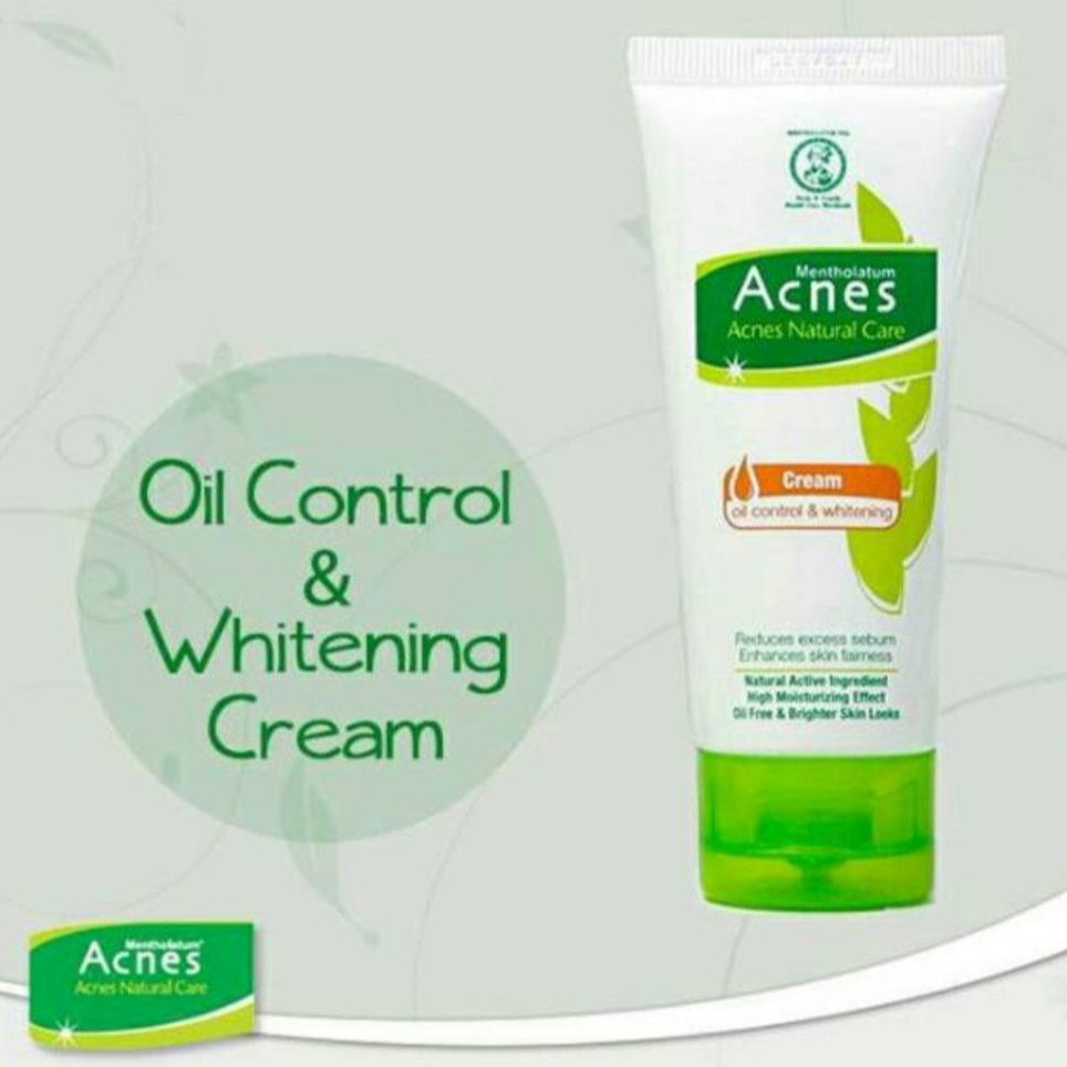 ORIGINAL Acnes Oil Control &amp; Whitening Cream 40gr / Krim Anti Jerawat / Anti Acne / Krim Wajah / Kulit Jerawat / LEDI MART