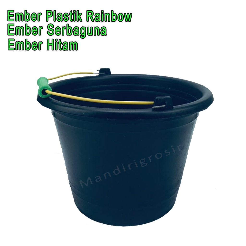 Ember Plastik Rainbow * Ember  Hitam * Ember Serbaguna