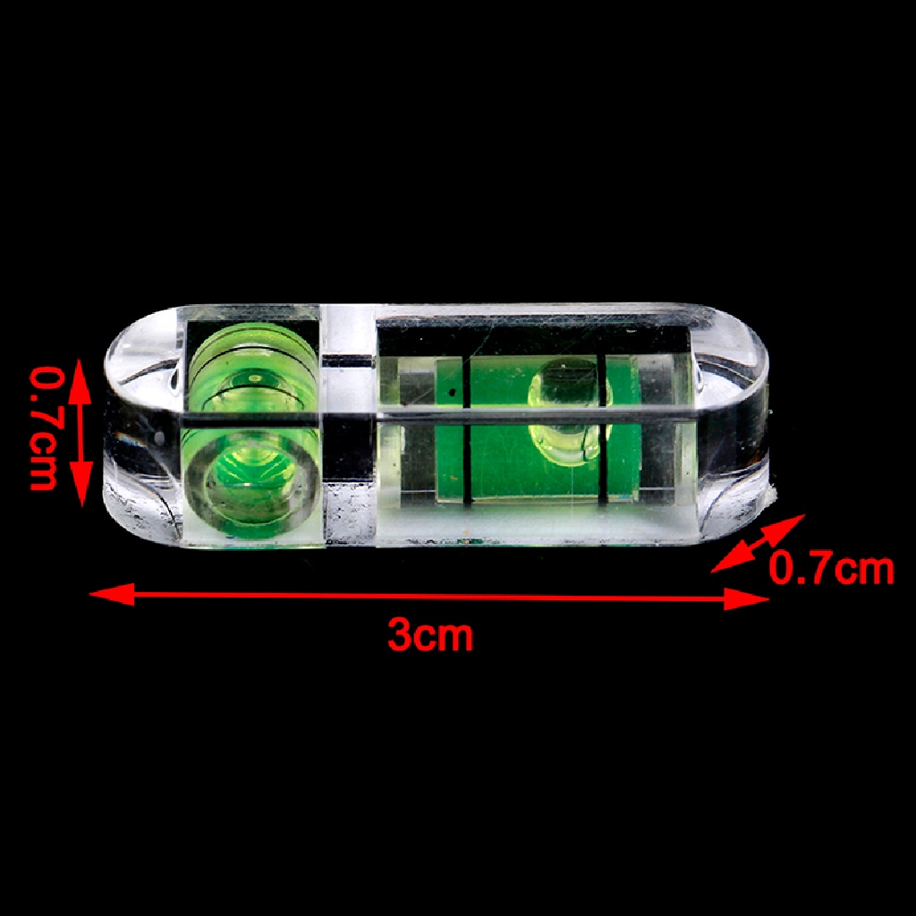 (lsingers1) 2pcs Waterpass Pengukur level Kedataran Permukaan Bentuk T Bahan Akrilik