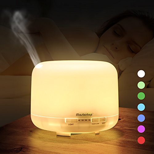 DIFFUSER HUMIDIFIER AROMATHERAPY PELEMBAB PEWANGI UDARA + 7 LED 300 ml