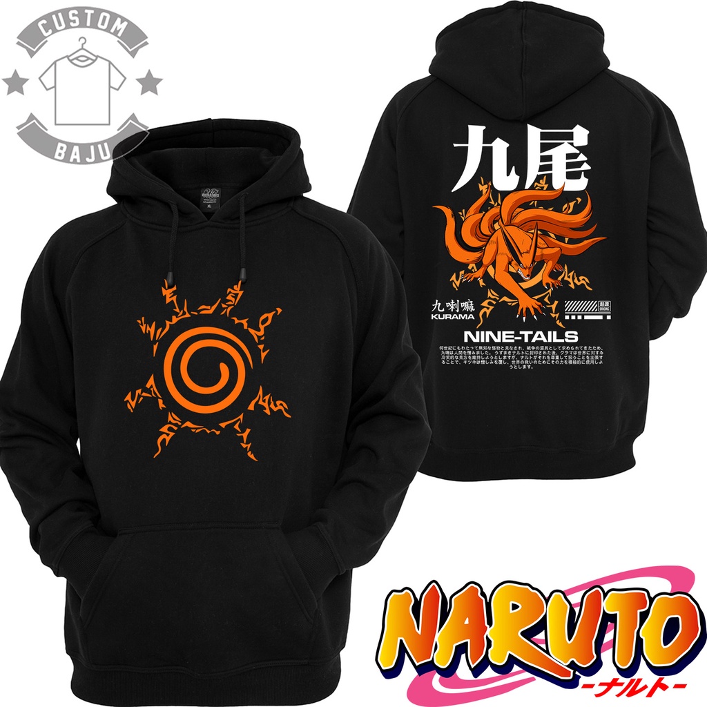 Sweater Hoodie Kurama Kyubi Nine Tails Anime Naruto Boruto 743