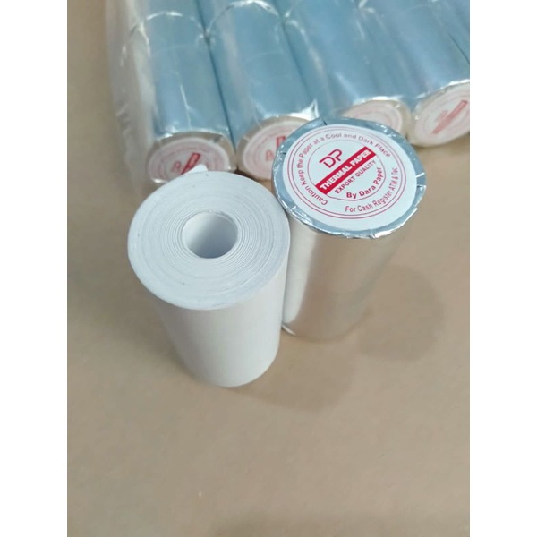 

(1PACK) KERTAS THERMAL/STRUK KASIR EDC POLOS 58X30/57X30