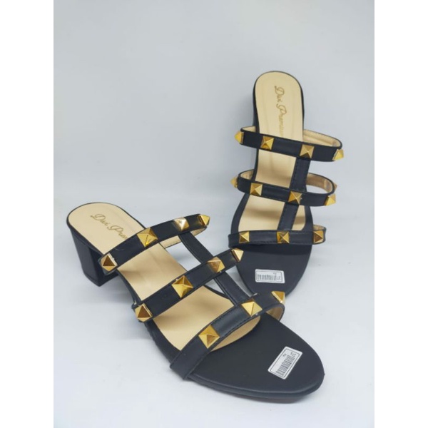 Sandal Valen Stoode Pd337 Hitam Variasi Piramid