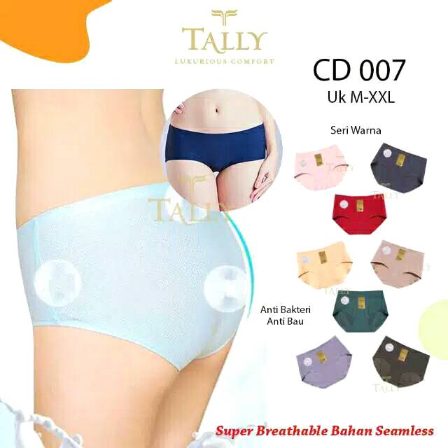 Celana Dalam Seamless Anti Bakteri TALLY 007 / CD Tanpa Jahitan - Dijamin Ori