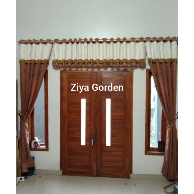 Gorden poni Atas Pintu Model Terbaru Gorden Jendela Pintu Tengah