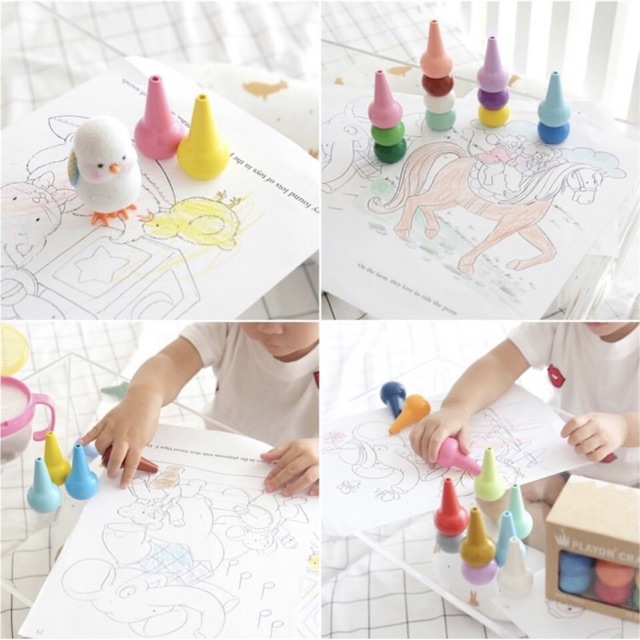 PlayOn Crayon / Crayon Aman Untuk Anak / 1 Box isi 12 Warna Primary