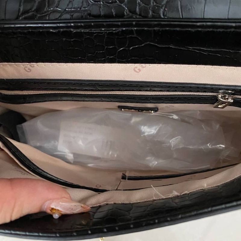 10.10 SALE | GUESSS CROC EFFECT OPEN ROAD CONVERTIBLE CROSSBODY BAG