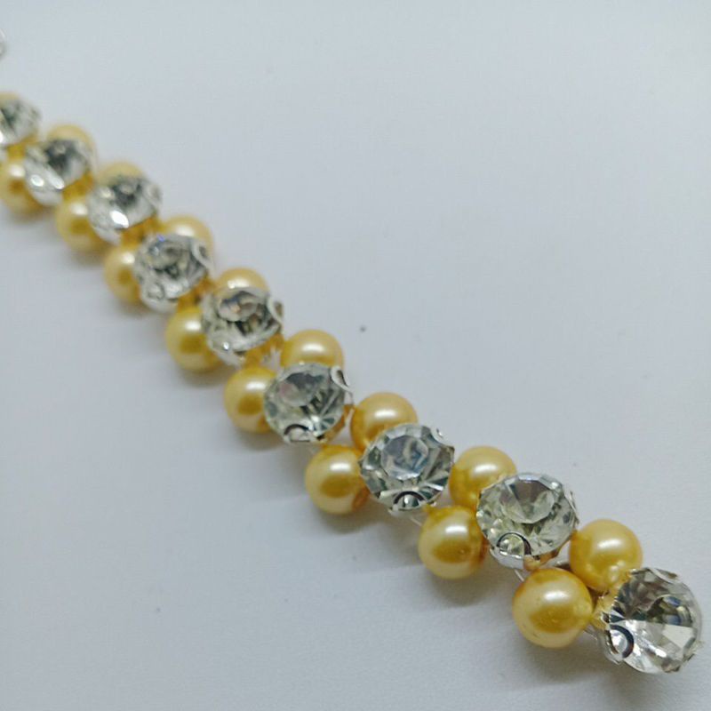 mutiara rangkai/payet rangkai diamond lebar 1cm