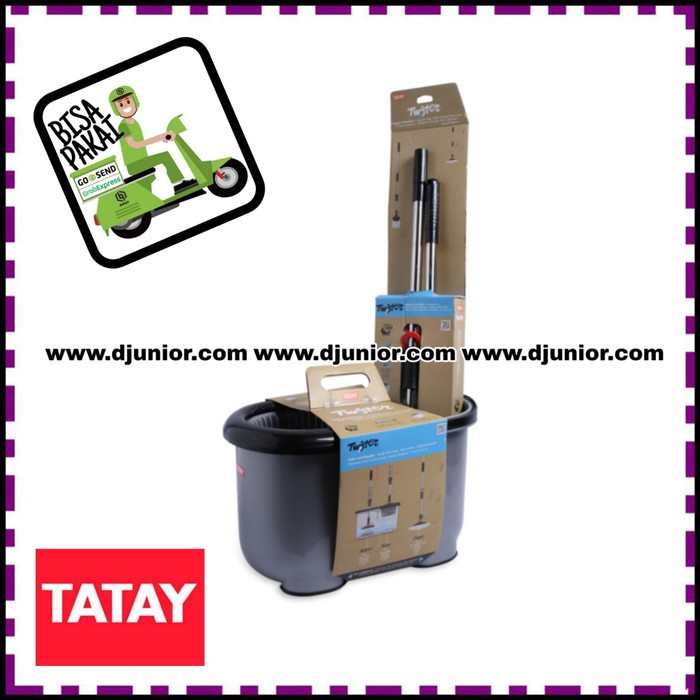 ACE TATAY - FULL SET PELAN ALAT PEL PUTAR / TWISTER MOP BUCKET STICK &amp; REFILL