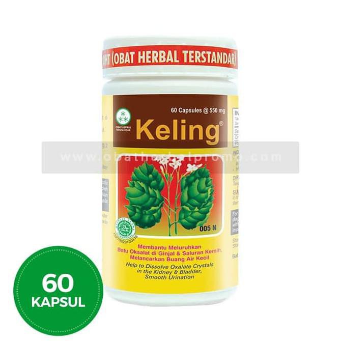 Favorit] Borobudur Herbal Keling 60Kapsul Obat Batu Ginjal Sakit Pinggang Alami