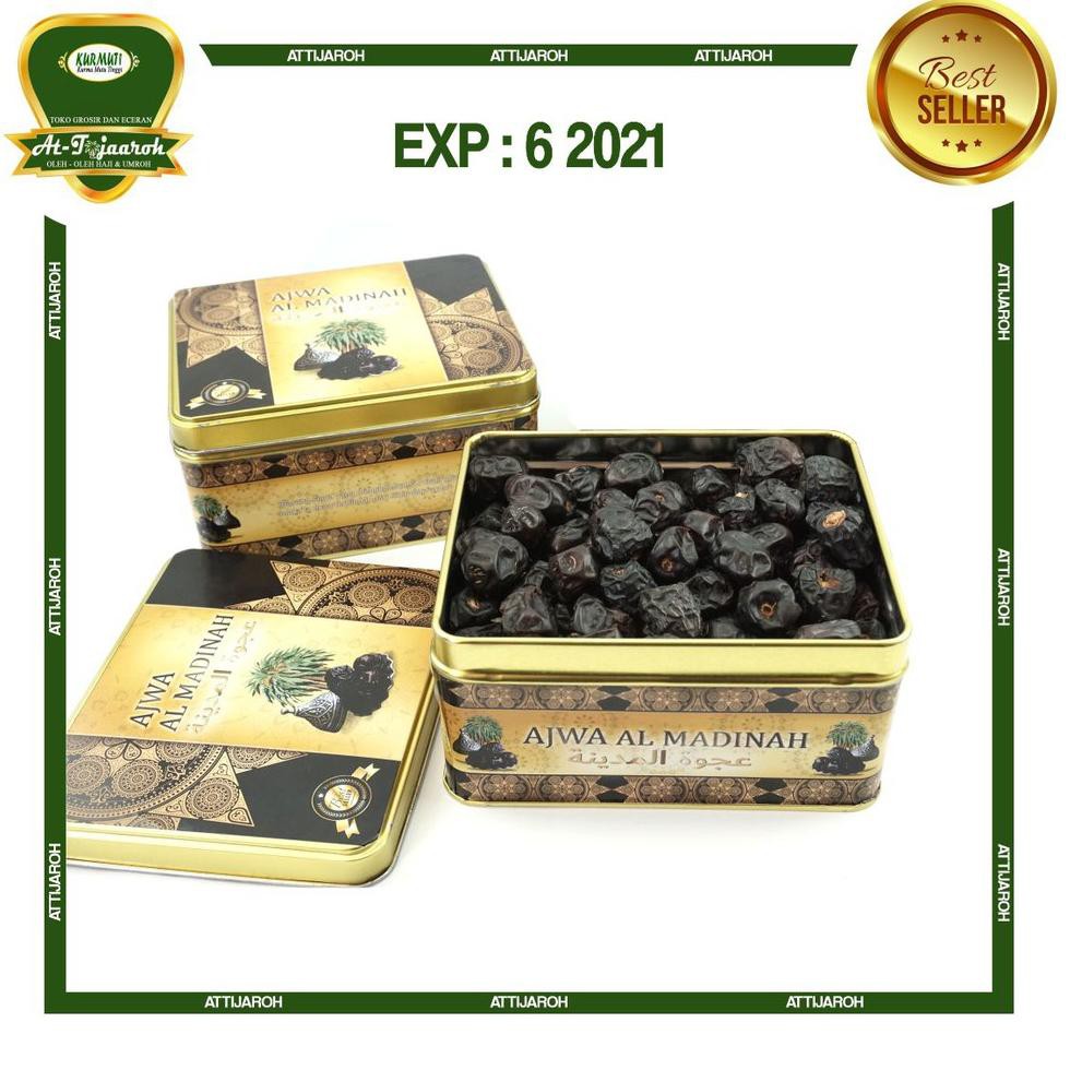 

M4sih Ready,,KURMA AJWA MADINAH 1KG (kemasan kaleng) |terlaris,.,.
