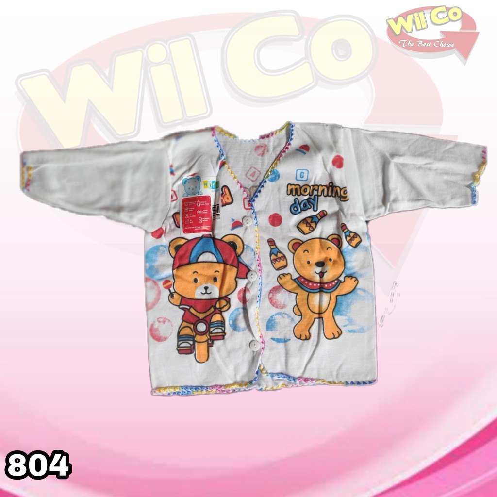 K804 - BAJU ATASAN BAYI PAKAIAN BAYI TIGA MODEL LENGAN PANJANG LENGAN PENDEK DAN TANPA LENGAN