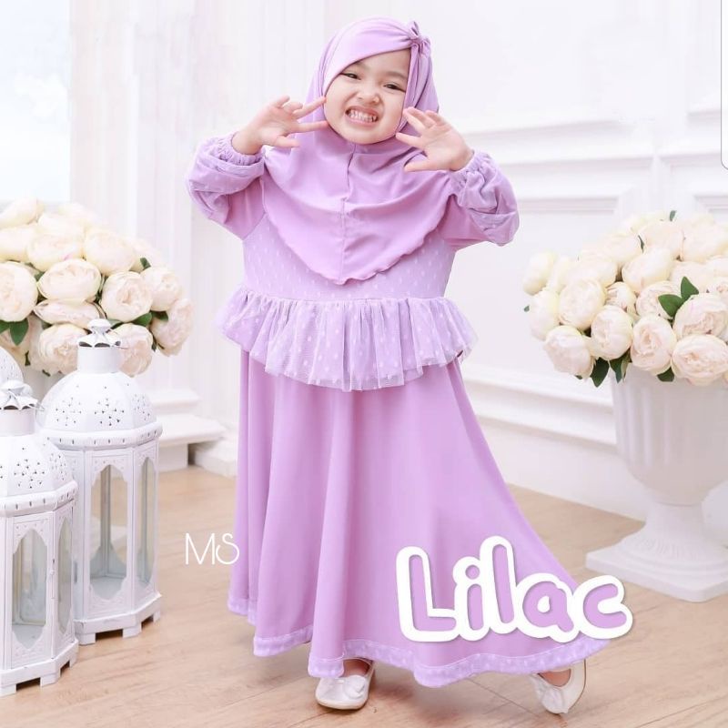 SYARI CINDY KID TILE, MOSCREPE, GAMIS, HIJAB, MUSLIM