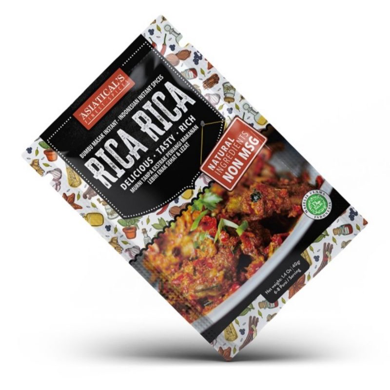 

ASIATICALS RICA-RICA BUMBU MASAK INSTAN BUMBU DAPUR NON MSG 40 g
