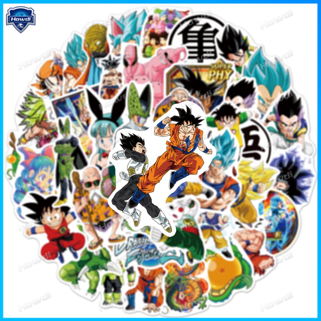 Stiker Motif Anime DRAGON BALL Tahan Air Untuk Helm Motor