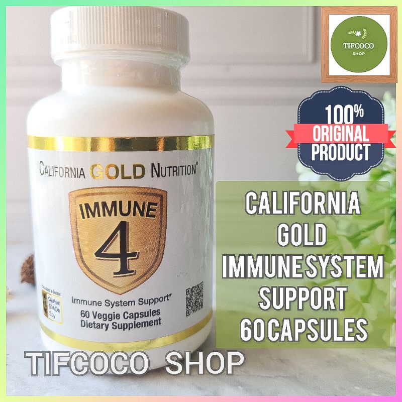 CALIFORNIA GOLD NUTRITION IMMUNE 4 VITAMIN LENGKAP 60 CAPSULE
