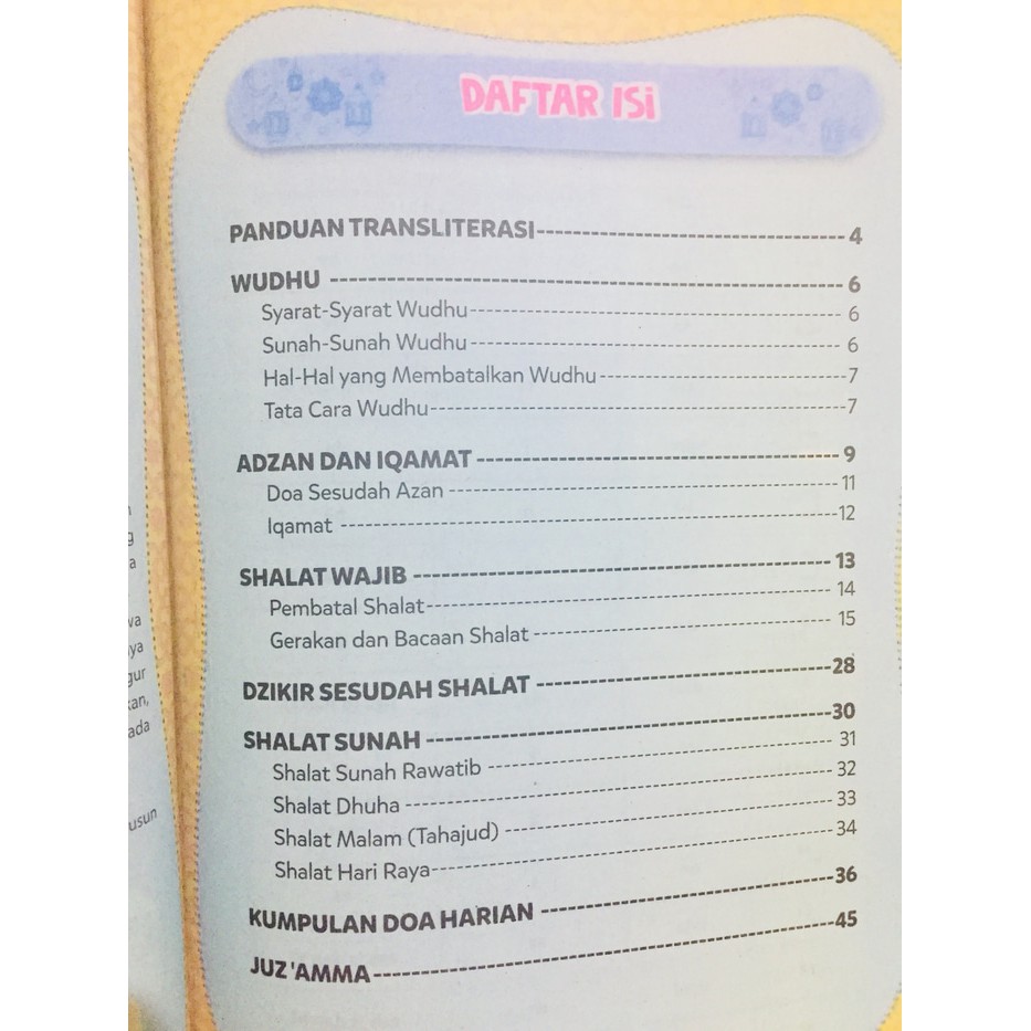 Praktik Shalat Untuk Anak Dan Juz Amma Tajwid Berwarna Buku