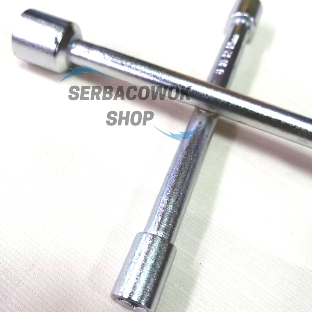 Kunci Palang Chrome Mini 4 Sisi 10 X 12 X 14 X 17MM Kunci Shock Sok 4 Mata Termurah Berkualitas