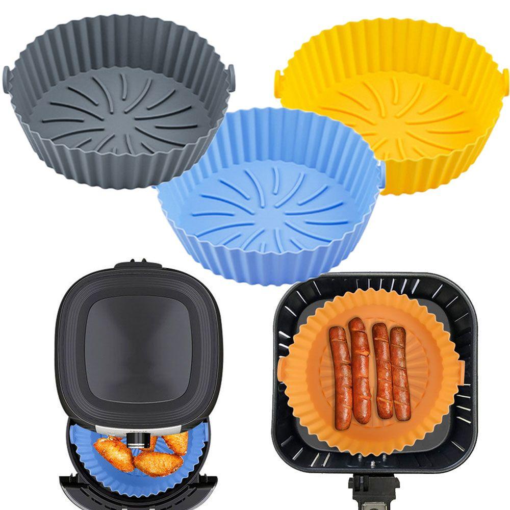 Solighter Panci Silikon Lembut Masak Reusable AirFryer Aksesoris Baking Basket