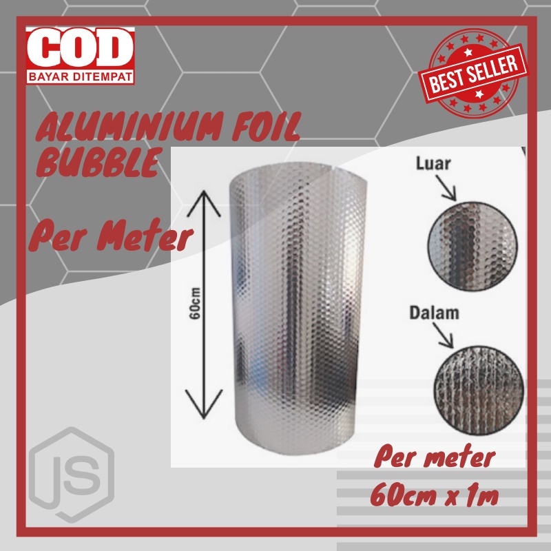 ALUMINIUM FOIL BUBBLE DOUBLE-SIDE ATAP PEREDAM PANAS ALUMINIUM PERMETER Almunium foil
