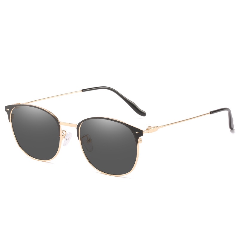Kacamata Lensa Photocromic + Anti Radiasi Blueray (Bluechromic) Pria Wanita Frame Besi Photochromic-Photocromic#17