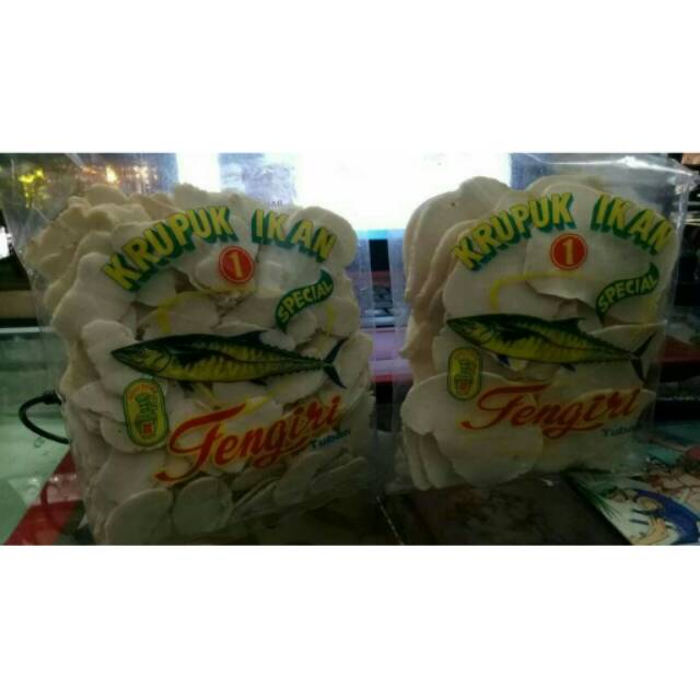 

Kerupuk ikan tengiri / krupuk ikan tengiri 250gr / guci toak / gucitoak khas tuabn jatim