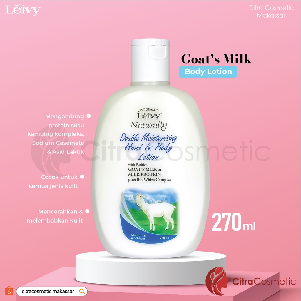 Leivy Hand Body Lotion  Goats Milk &amp; Royal Jelly 270 Ml
