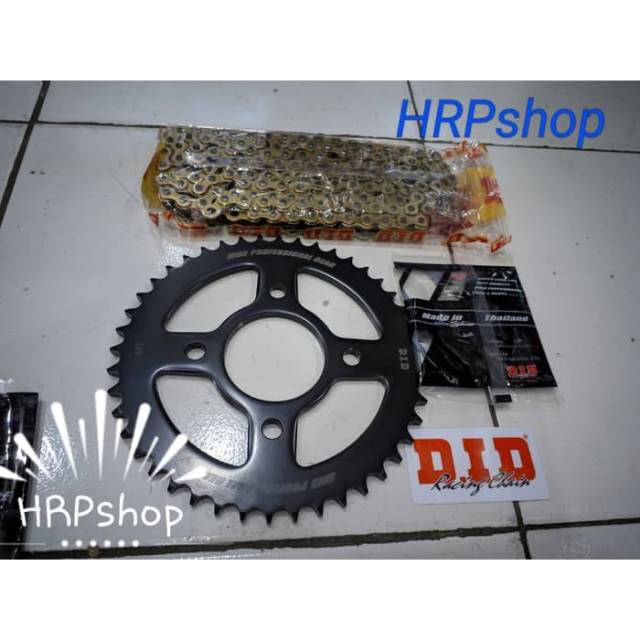 Gear set DID gir set did cbr150 cbr 150 lokal k45a facelift k45g rantai DID 428 130 D RB Gold emas
