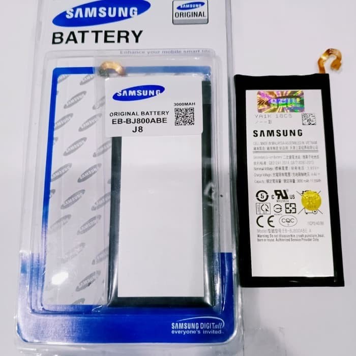 Baterai Batere Battery original samsung J8/J800/J810 soket