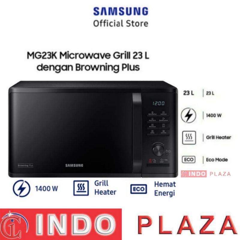 MICROWAVE SAMSUNG MG23K3505AK/SE GRILL 23 L