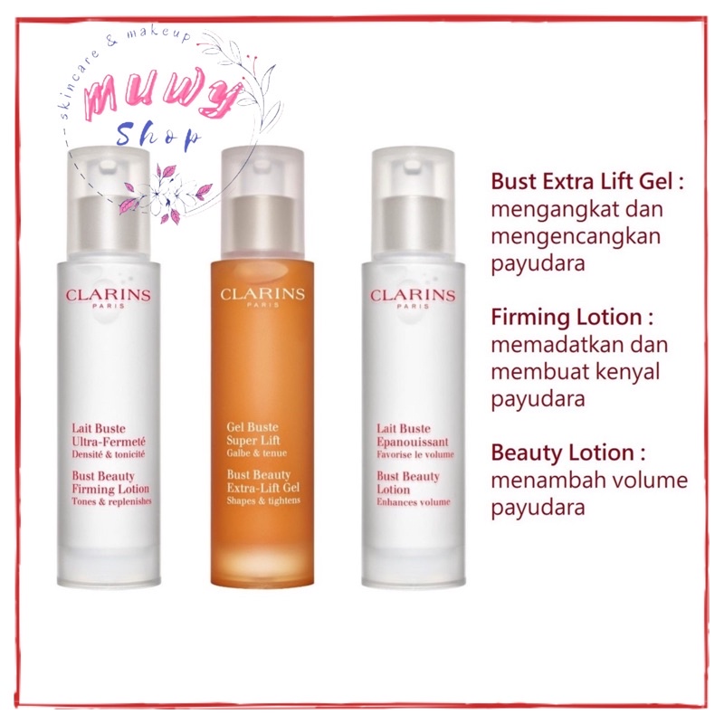 Clarins Bust beauty lotion 50ml / Bust Beauty Extra lift gel 50ml 15ml