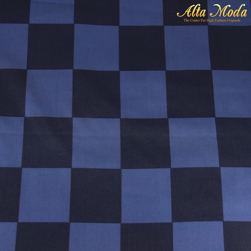 

Alta Moda Cotton Shirting Motif Kotak Hitam Navy (1M)