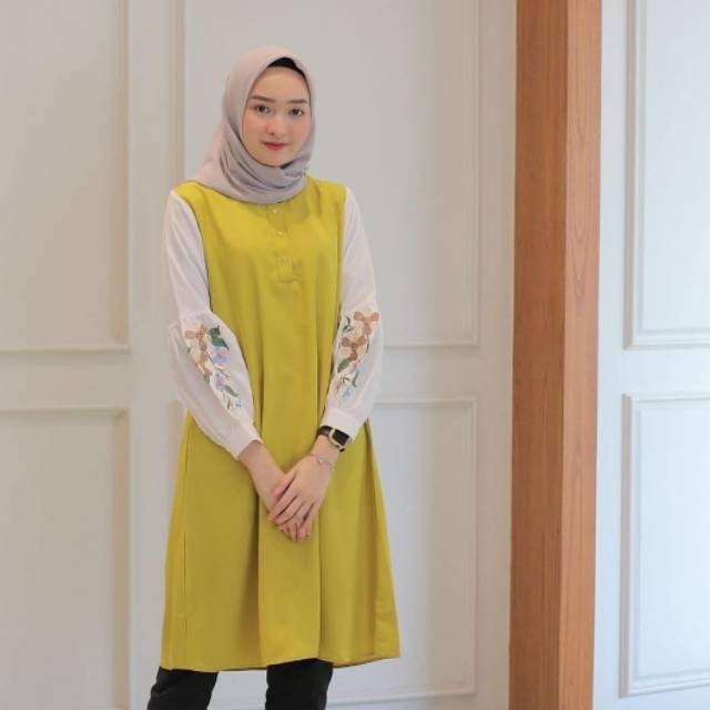 ONE BAJU  ATASAN  WANITA  MARTHA TUNIK FM608HG Shopee  Indonesia