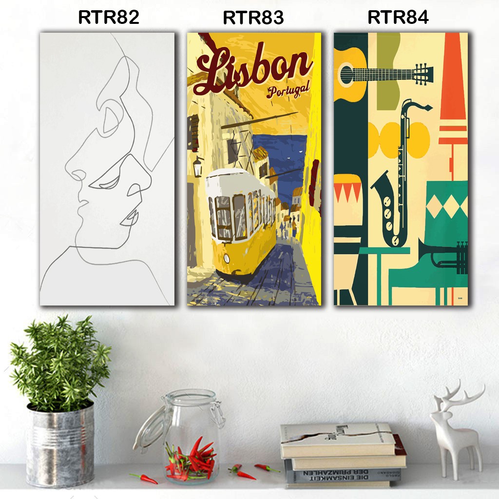Dekosistem - Hiasan dinding kayu estetik pajangan Kamar Cafe Rumah Retro poster