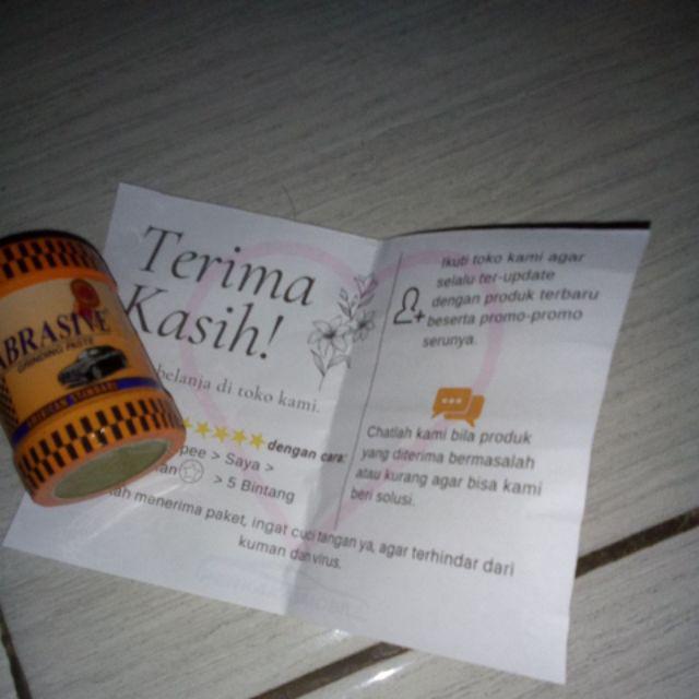 Abrasive Amril Ambril Grinding Paste Pasta  Obat Pasta Untuk Skir Sekir Klep Katup Botol Kecil