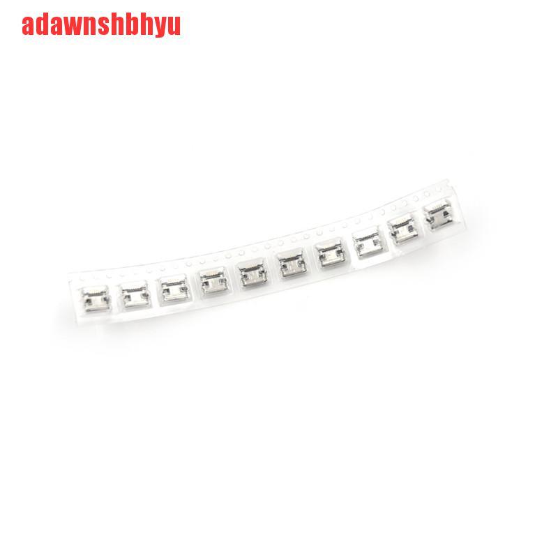 10pcs Micro Usb Tipe B Female 5 Pin Untuk Konektor Jack