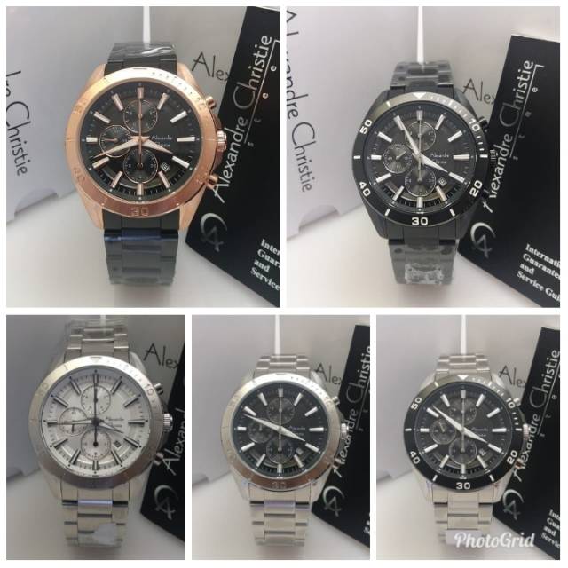 Jam Tangan Pria Alexandre Christie 6525 Original Garansi Resmi