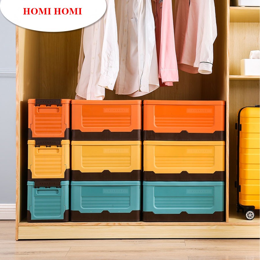 HomiHomi Kotak Penyimpanan Plastik Box Container Lipat Serbaguna Portable Storage Organizer Box Container BC