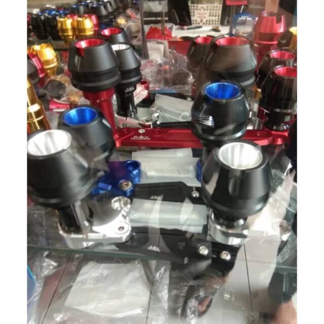 Jalu Pelindung Flame Knalpot Nmax Aerox Black Diamond Blackdiamond