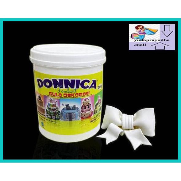 

54Etr7U- Fondant Putih Merk Donnica Repack 250 Gram Gula Dekor Bahan Hiasan Kue 9Uhhjt7-